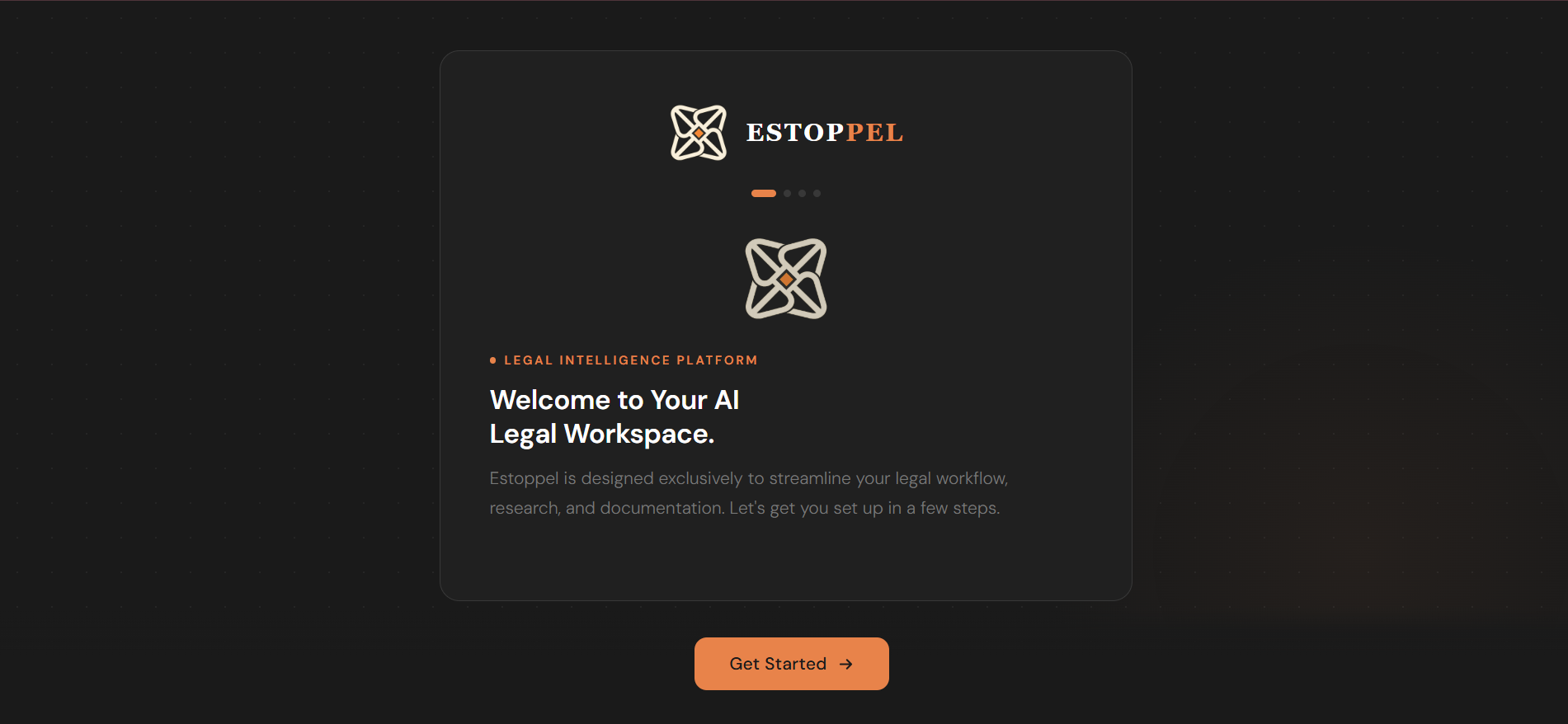 A first look at Estoppel, our AI legal-intelligence workspace.